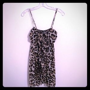 Must Have Cheetah Animal Print Longer Length Tank size S